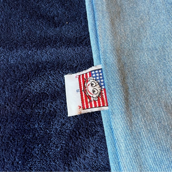 Vintage 90s Danny First Denim Colorful Chicago Girl Large Tote Bag - Picture 2 of 6